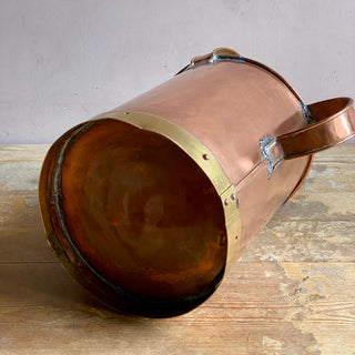 Antique French Copper And Brass Watering Can