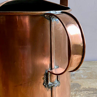 Antique French Copper And Brass Watering Can