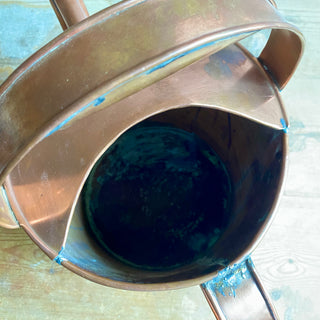 Antique French Copper And Brass Watering Can