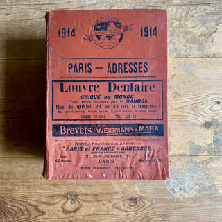 Antique French Parisien Directory Year 1914