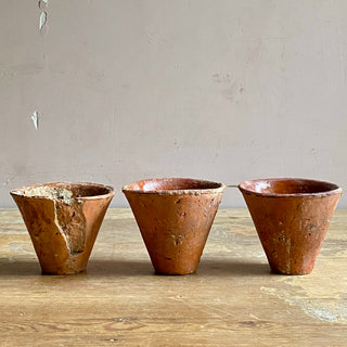 Trio Of Handmade Resin Pots