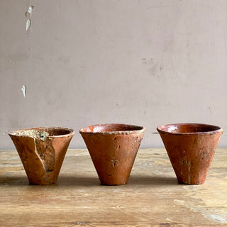 Trio Of Handmade Resin Pots