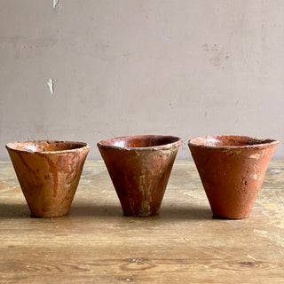 Trio Of Handmade Resin Pots