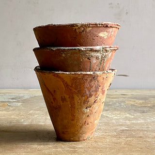 Trio Of Handmade Resin Pots