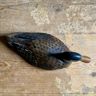 Antique French Wooden Decoy Duck