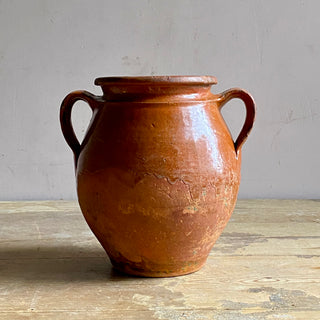 Antique French Glazed Confit Pot