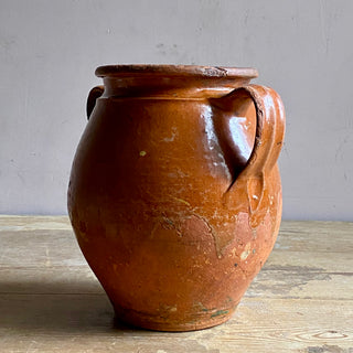 Antique French Glazed Confit Pot