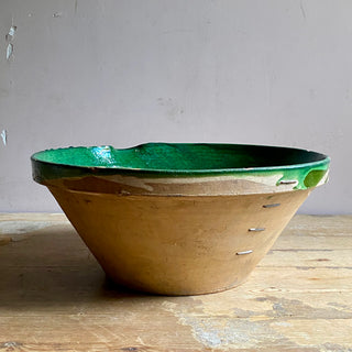 Large Antique Green Tian Bowl