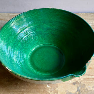 Large Antique Green Tian Bowl