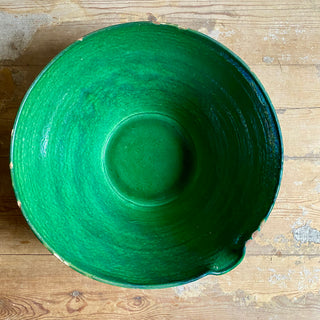 Large Antique Green Tian Bowl