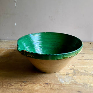 Large Antique Green Tian Bowl