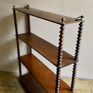 Antique French Hanging Bobbin Shelves