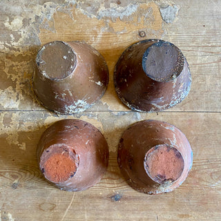 Set Of Four Handmade Resin Pots