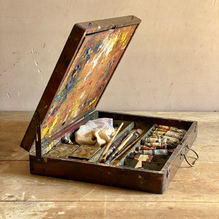 French Vintage Paint Set With Palette