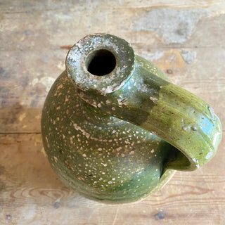 Antique French Green Oil Jug