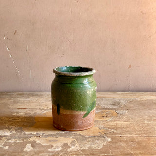 Small Green Glazed Kitchen Pot