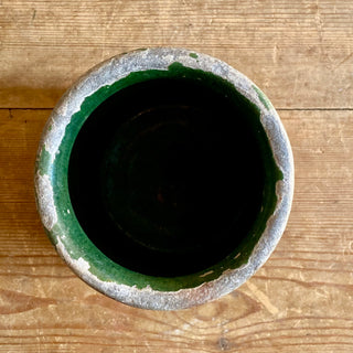 Small Green Glazed Kitchen Pot