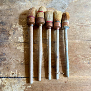 Five Large Vintage French Brushes
