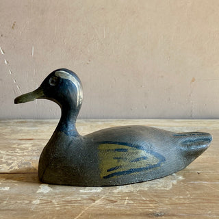 Antique French Wooden Decoy Duck