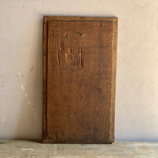 Antique French Hand Carved Wooden Gothic Panel
