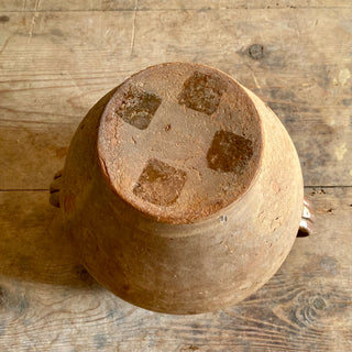 Antique French Glazed Confit Pot With Rare Caramel Glaze