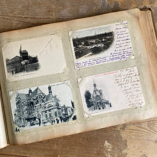 Antique French Postcard Album