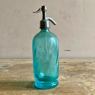 French Blue Soda Syphon Brasserie Grillon