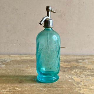 French Blue Soda Syphon Brasserie Grillon