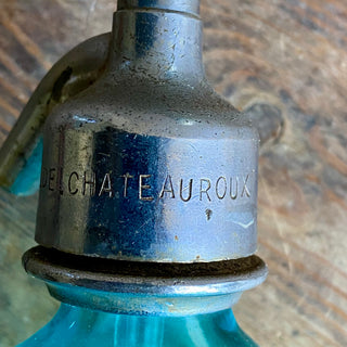 French Blue Soda Syphon Brasserie Grillon