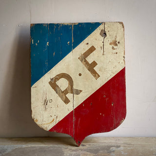 Vintage French Wooden République Française Sign
