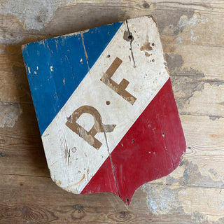 Vintage French Wooden République Française Sign
