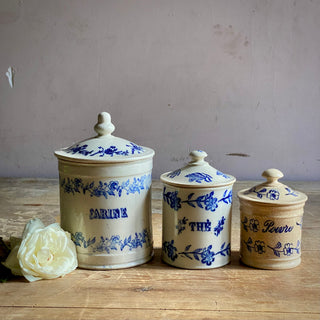 Antique French Saint-Uze Storage Jars