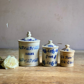 Antique French Saint-Uze Storage Jars