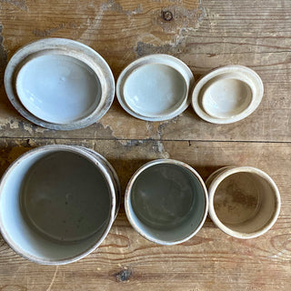 Antique French Saint-Uze Storage Jars