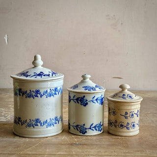 Antique French Saint-Uze Storage Jars