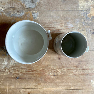 Pair Of Antique Saint-Uze Pieces - Rare Milk Urn And Tureen