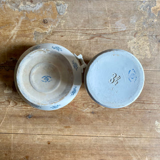 Pair Of Antique Saint-Uze Pieces - Rare Milk Urn And Tureen