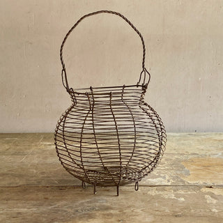 Traditional French Wire Egg Basket