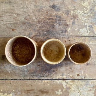 Beautiful Trio Of Antique French Confiture Pots