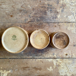 Beautiful Trio Of Antique French Confiture Pots