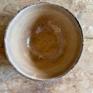 Antique French Stoneware Mixing Bowl