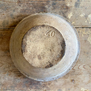 Antique French Stoneware Mixing Bowl