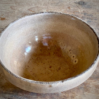 Antique French Stoneware Mixing Bowl