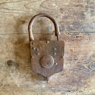 Large Antique French Padlock
