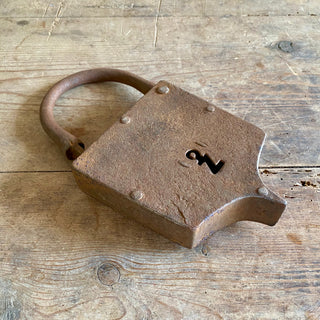 Large Antique French Padlock