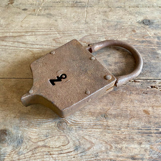 Large Antique French Padlock