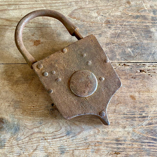 Large Antique French Padlock