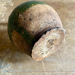 Antique French Green Oil Jug