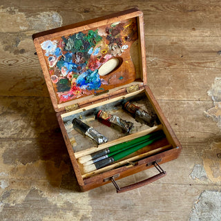 French Vintage Paint Set With Palette