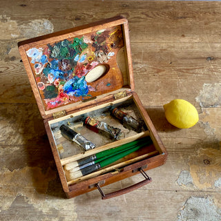 French Vintage Paint Set With Palette